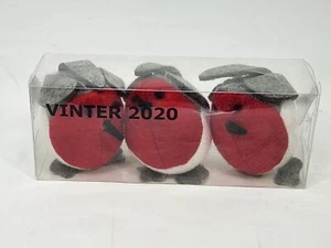 IKEA VINTER 2020 Pájaros Colgante Decoración Pack de 3 Fieltro Adornos Navidad Nuevo - Imagen 1 de 3