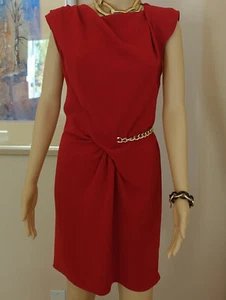 NWOT THE KOOPLES Paris Red Short Sleeveless Cocktail Dress Sz 2 US M - Picture 1 of 10