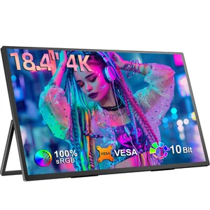 UPERFECT 18,4 Zoll 4K Tragbarer Monitore Gaming Bildschirm Für Xbox PS 5 Switch - Afbeelding 1 van 10