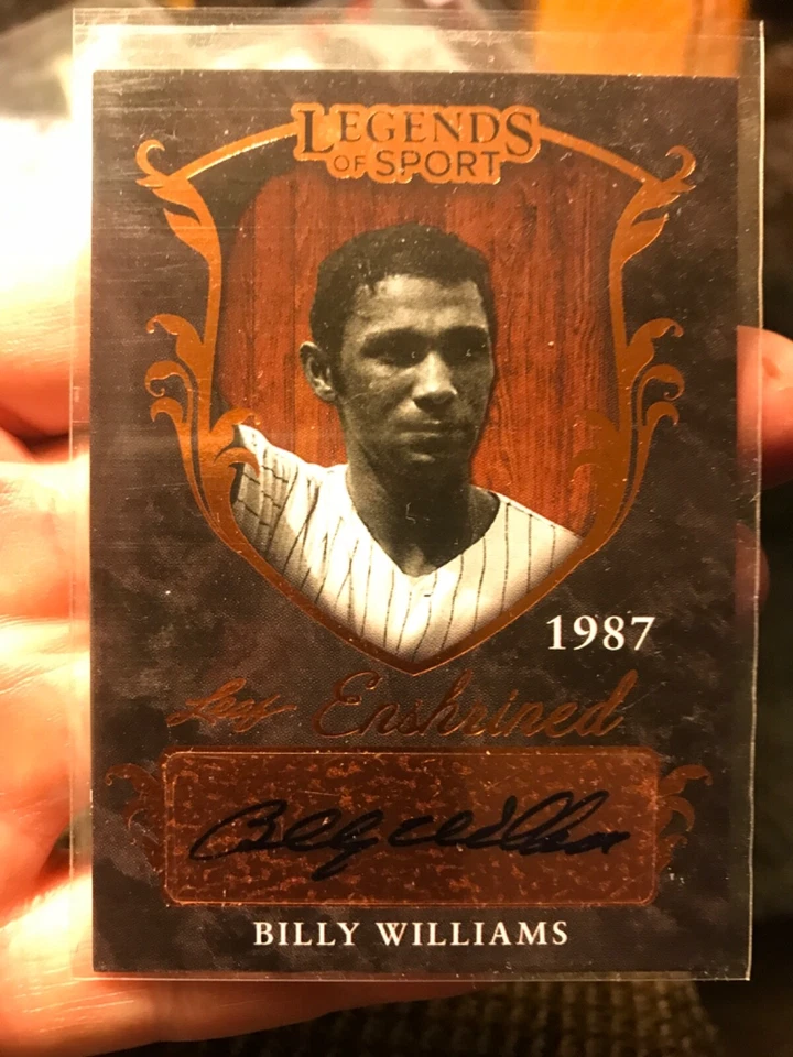 BILLY WILLIAMS 2015 LEAF LEGENDS OF SPORT AUTO SIGNED CUBS HOF AUTOGRAPH - Image 1 of 1