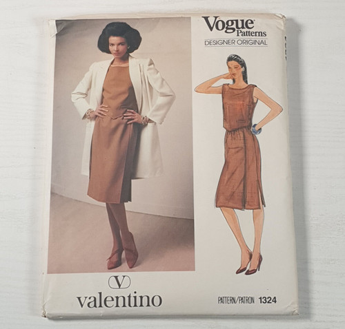 Giacca top e gonna Valentino Vogue Designer modello originale 1324 taglia 14 UC FF