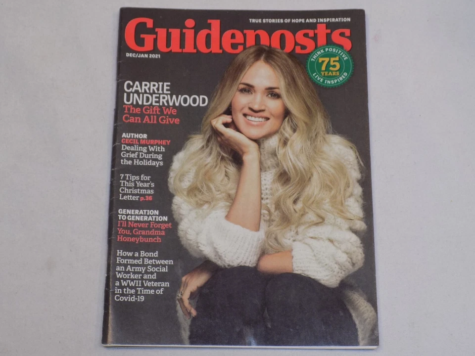 Guideposts Magazine Carrie Underwood Cecil Murphey Grief December 2020 January - Image 1 of 1