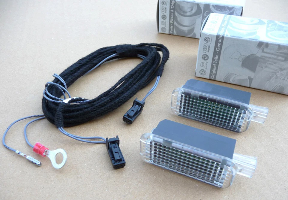 Kit retrofit illuminazione vano piedi LED adatto per VW Golf 7 (5G) + Variant anteriore NUOVO - Immagine 1 di 1