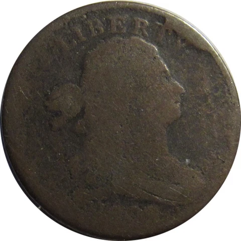 1808/7 DRAPED BUST HALF CENT C-2 LDS CUD AND LARGE DIE ROTATION Cover