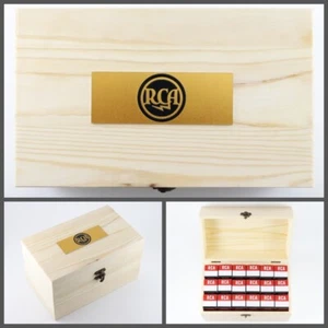 RCA Vacuum Tube Storage Wooden Box +18pcs free boxes for 6SN7 6SL7 12SN7 12SL7 - Picture 1 of 13