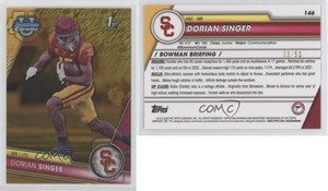 2023 Bowman University Chrome Gold Shimmer Refractor /50 Dorian Singer #146