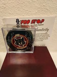 Hanson Brothers Slap Shot Autographed Dave Hanson, Chicago Wolfs Hockey Puck COA - Picture 1 of 3