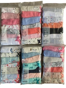 Pack of 7 Briefs Cotton Pants Knickers, Plain, Multicolour Underwears for Girls - Picture 1 of 14