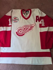 NHL Nike Authentic Detroit Red Wings Shanahan Hockey Jersey VKSM Patch Sz 48 MiC - Picture 1 of 6