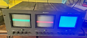 Vintage Sony Trinitron Triple 5” Rack Mount Pro Video Monitor, No Model Number? - Picture 1 of 9