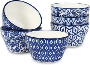 Selamica Ceramic 8oz Bouillon Cups 4 Inch Small Bowls, Dessert bowls for Soup of - Picture 1 of 1
