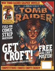 Tomb Raider : The Official Magazine #2 (2B cover) ~ large (9x12) format comic - Picture 1 of 2