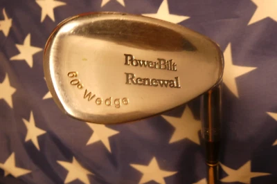 PowerBilt RENEWAL 60* Lob Wedge Regular Flex Steel Shaft EXCELLENT CONDITION - Image 1 of 4