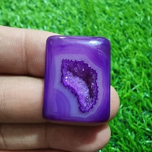 Gorgeous Window Druzy Agate Rectangle Shape 36 Carat Gemstone Jewelry For Making - Picture 1 of 7