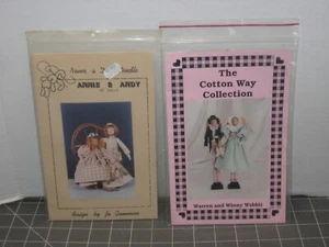 Rabbit & Dolls Warren & Winny Wabbit Annie & Andy 15" Dolls Home Decor Easter - Picture 1 of 7