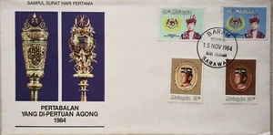 Malaysia FDC with Stamps (15.11.1984) - Installation of Agong 1984 - Picture 1 of 5