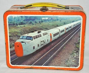 Lunchero de metal CP Rail vintage década de 1970 ferrocarril canadiense del Pacífico - Imagen 1 de 7