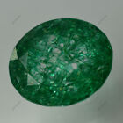 Natural 11.90 Carat Green Colombian Emerald Certified Oval Shape Loose Gemstone