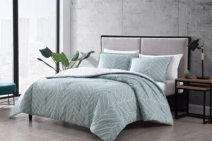  Ceres Collection Duvet Cover Set-100% Cotton, Reversible & Ideal for King Mint - Picture 1 of 4