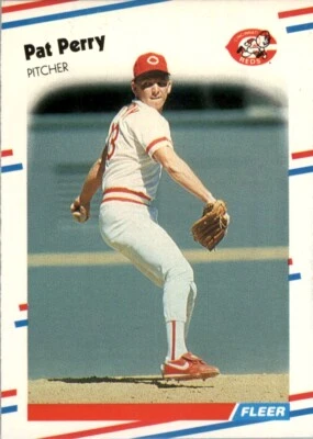 1988 Fleer MLB Pat Perry #244 - Image 1 of 2