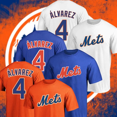 HOT!! Francisco Álvarez #4 New York Mets Name & Number T-Shirt S-5XL Gift Fan Cover