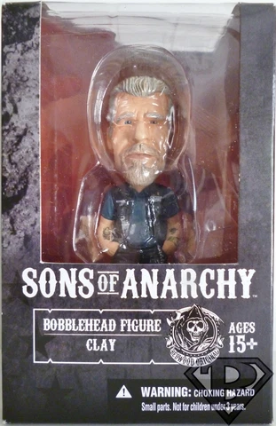 CLAY MORROW Sons of Anarchy 6" inch Bobble Head Figure Mezco 2014 Cover