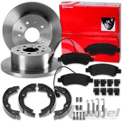 brembo BREMSSCHEIBEN + BELÄGE + HANDBREMSE HINTEN für DUCATO JUMPER BOXER 250 - Bild 1 von 4