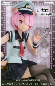 FuRyu Re:Zero Noodle Stopper Figure Ram dog police costume ver. Japan import - Picture 1 of 5
