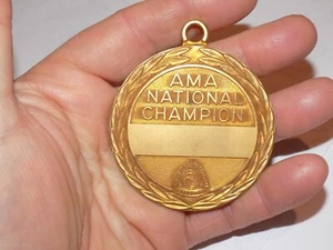 Vintage American Motorcycle Association Embossed Heavy Medal - Picture 1 of 3