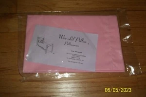 Vintage Wee Lil' Pillow Girls Pillowcase Pink Cotton - Picture 1 of 2