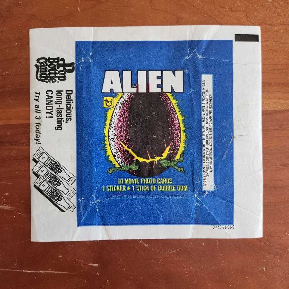 Vintage 1979 Topps ALIEN Wax Pack Wrapper Only  - Image 1 of 4