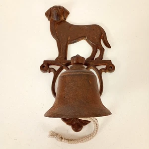 Campanello vintage design cane in ghisa da parete stile antico tradizionale - Foto 1 di 7
