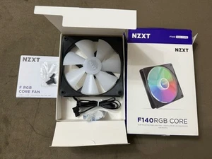 NZXT F140 RGB CORE 140mm Case Fan - Black, Single Pack - Zdjęcie 1 z 5