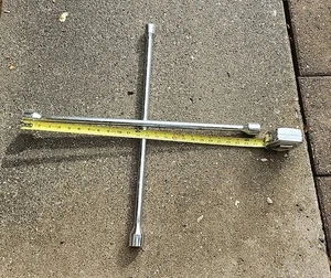 Large 25" Four Way Wheel Lug Nut Breaker Wrench 7/8", 15/16", 1", 1 1/6" Chrome - Picture 1 of 1