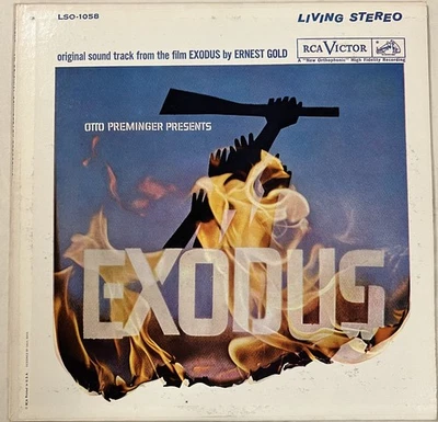 Exodus Film Soundtrack OST Vinyl LP LSO-1058 Living RCA Victor NM - Image 1 of 2