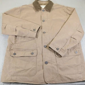 Chaqueta Orvis Para Hombres XL Caqui Abrigo de Granero Tareas de Campo Acolchada Forrada Cuello de Pana - Imagen 1 de 11