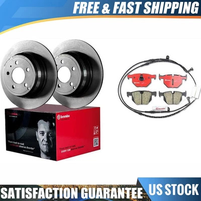 Juego de 6 piezas de rotor y pastillas de freno de disco trasero Brembo para BMW X6 2009 Foto 1 de 4