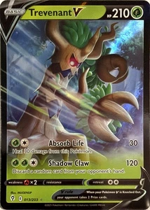 Juego de cartas coleccionables Pokémon Trevenant V 013/203 Holofoil SWSH07: Evolving Skies - Imagen 1 de 2