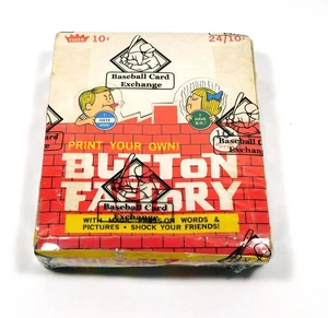 1970 Fleer Button Factory Box (24 Packs) BBCE Wrapped - Picture 1 of 2
