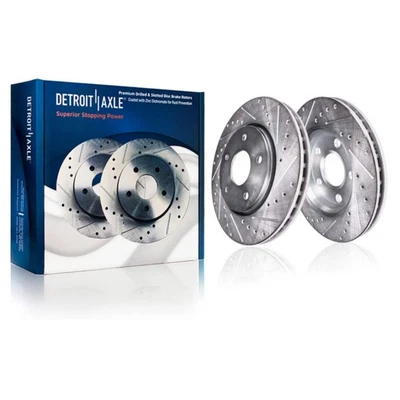 Rotores de freno delanteros perforados Detroit Axle 319 mm para Lexus RX330 RX350 RX400 Foto 1 de 4