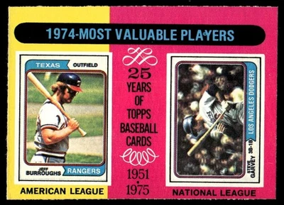 1974 O PEE CHEE JEFF BURRIUGHS STEVE GARVEY #212 - Image 1 of 2