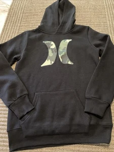 Jungen Hurley schwarzer Hoodie mit Camouflage Camouflage Größe 14/16 - Bild 1 von 5