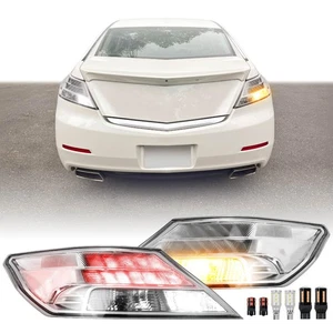 USR 09-14 TL Tail Light – CLEAR Tail Lamps w/ x6 LED Bulb Upgrade (Left + - Picture 1 of 9