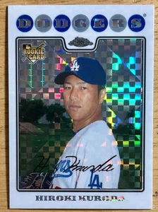 2008 Topps Chrome X-Fractor #199 Hiroki Kuroda radiocontrol novato - Imagen 1 de 2
