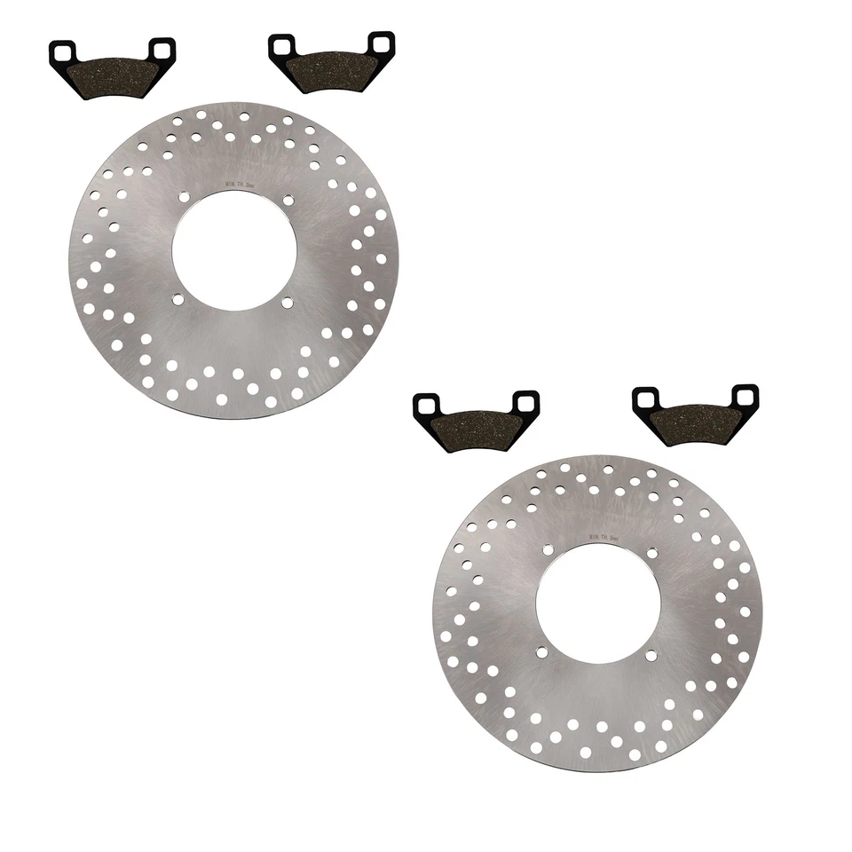 Rotores de freno delanteros y pastillas semimetálicas para Arctic Cat Prowler todo 2006-2016 Foto 1 de 1