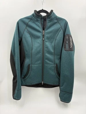 Chaqueta Harley-Davidson Mujer Mediana Softshell Cremallera Completa Verde Sherpa Forrada Vellón Foto 1 de 4