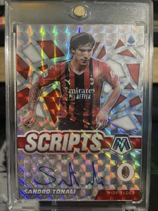 Panini Mosaic Serie A Sandro Tonali Scrips Auto Ssp Ac Milan - Bild 1 von 2