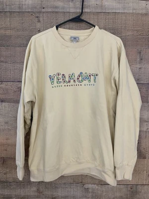 Винтажный свитшот 1990-х Lee замшевый Vermont размер большой 90-е винтажный - Изображение 1 из 4