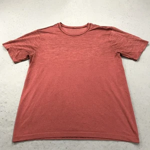 Lululemon Shirt Mens XL Red Short Sleeve Metal Vent Tech 2.0 Workout Gym Logo - Picture 1 of 9