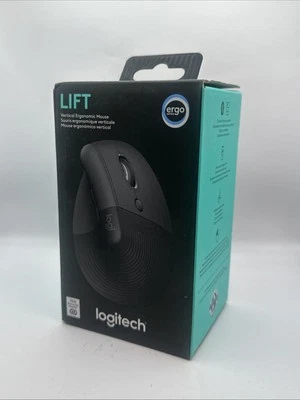 Logitech Lift Vertical Ergonomic Mouse Wireless Bluetooth - Black - Image 1 of 4